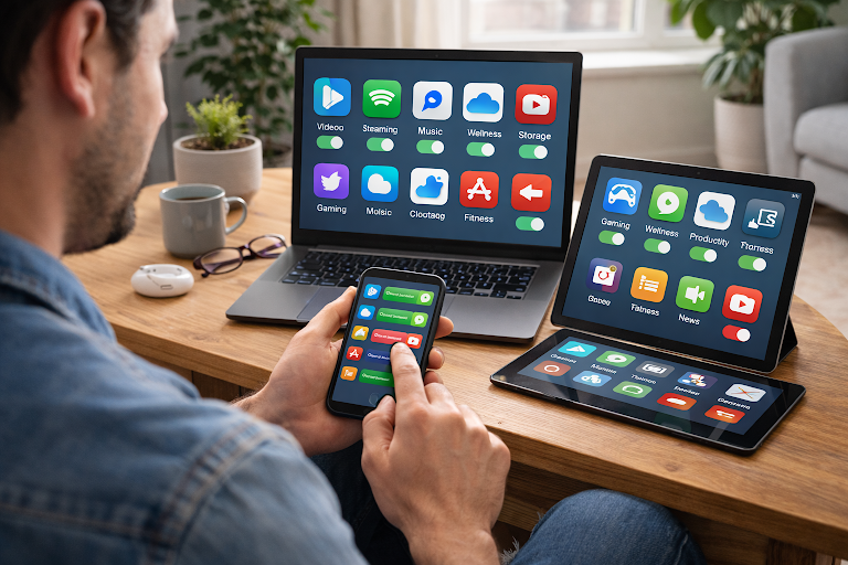 إدارة الاشتراكات المتعددة